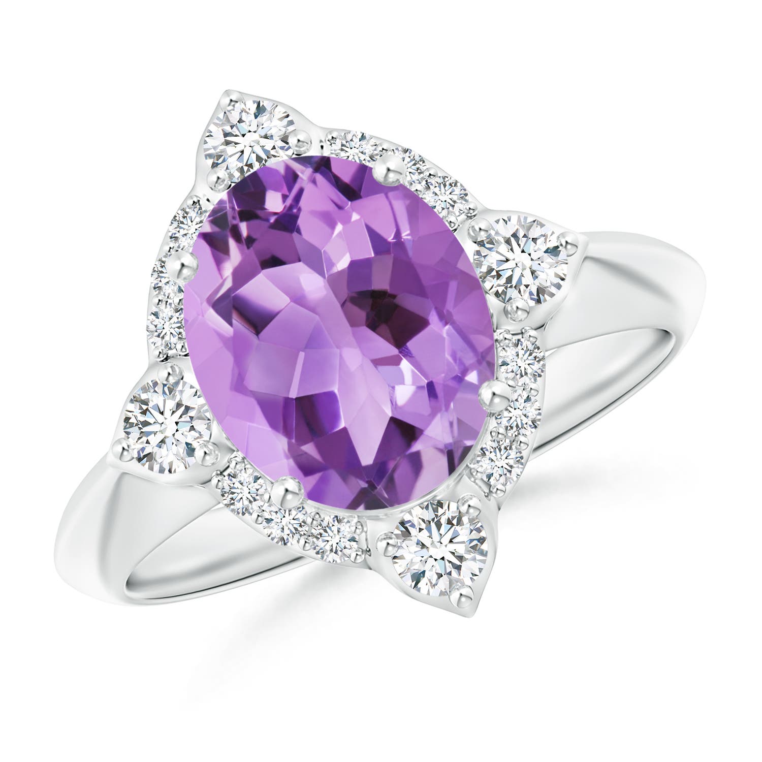 A - Amethyst / 2.65 CT / 14 KT White Gold