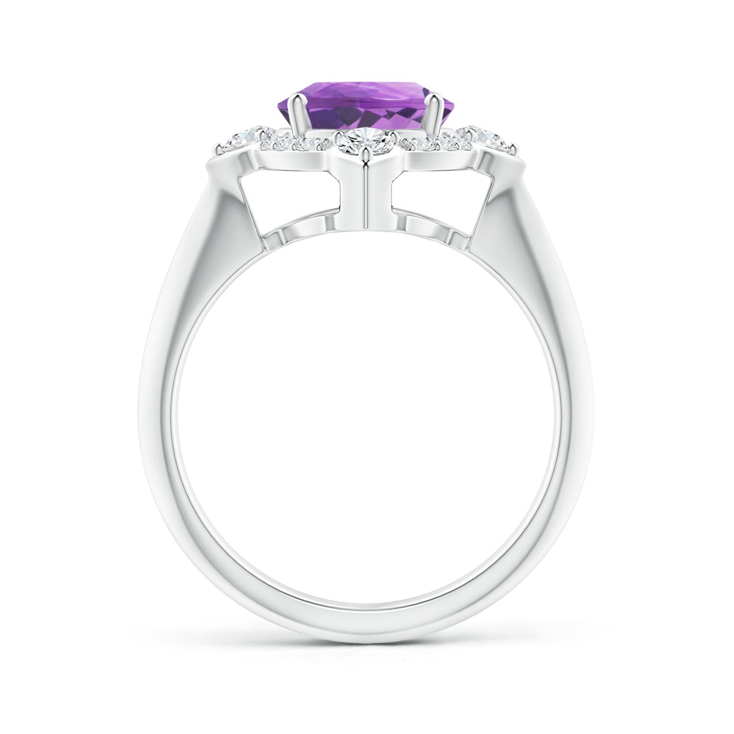 A - Amethyst / 2.65 CT / 14 KT White Gold