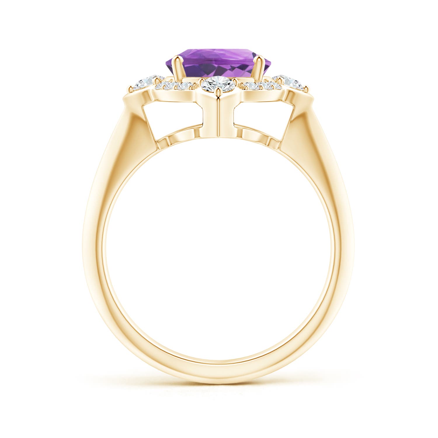 A - Amethyst / 2.65 CT / 14 KT Yellow Gold