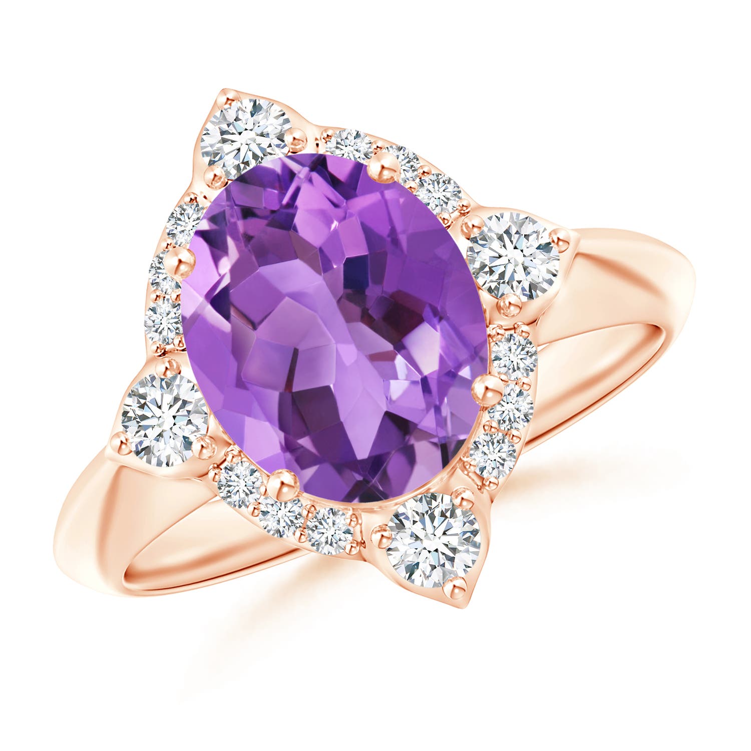 AA - Amethyst / 2.65 CT / 14 KT Rose Gold