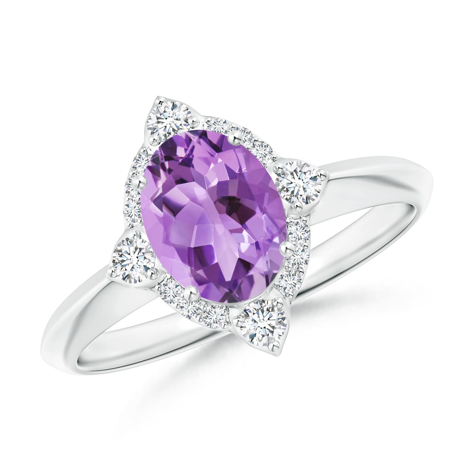 A - Amethyst / 1.35 CT / 14 KT White Gold