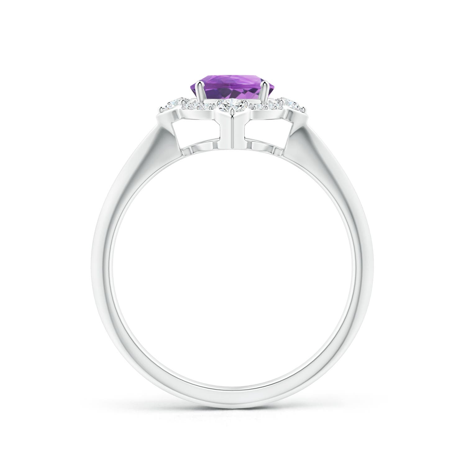 A - Amethyst / 1.35 CT / 14 KT White Gold