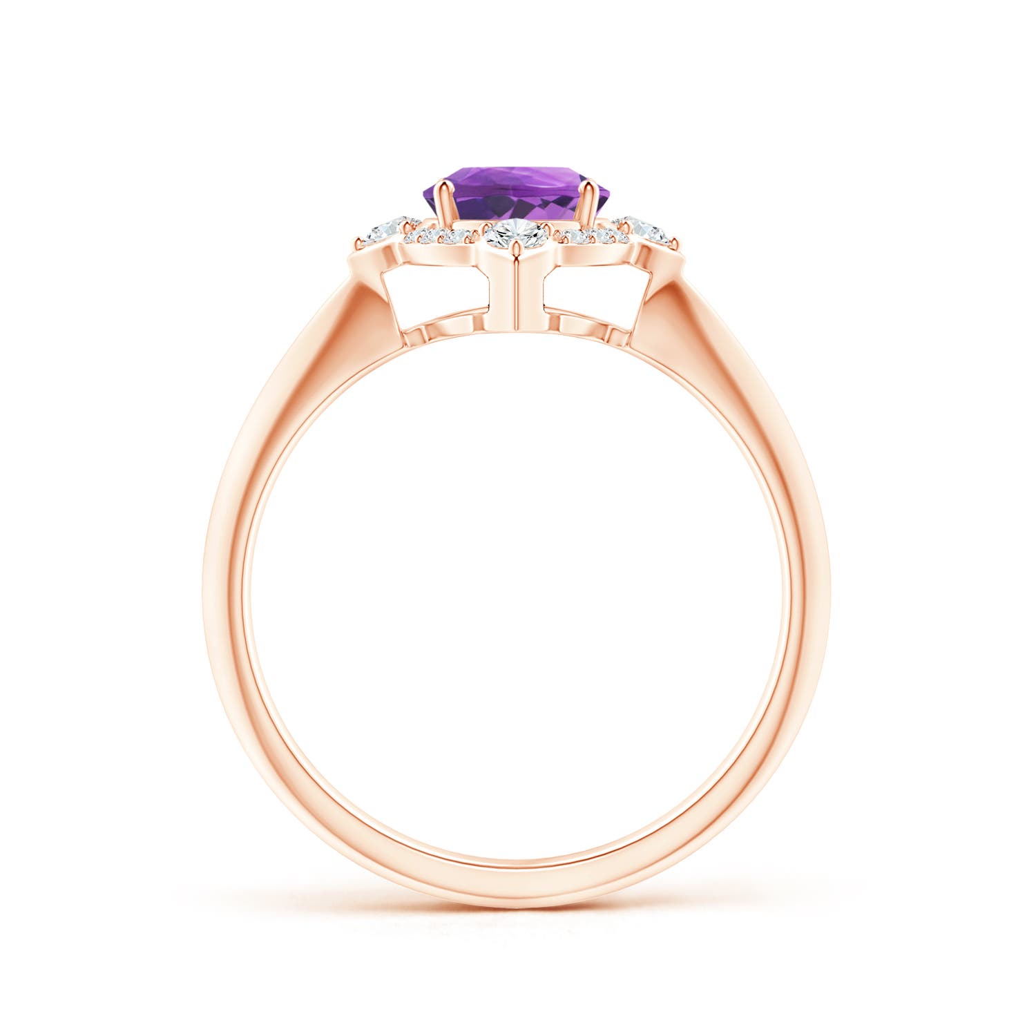 AA - Amethyst / 1.35 CT / 14 KT Rose Gold