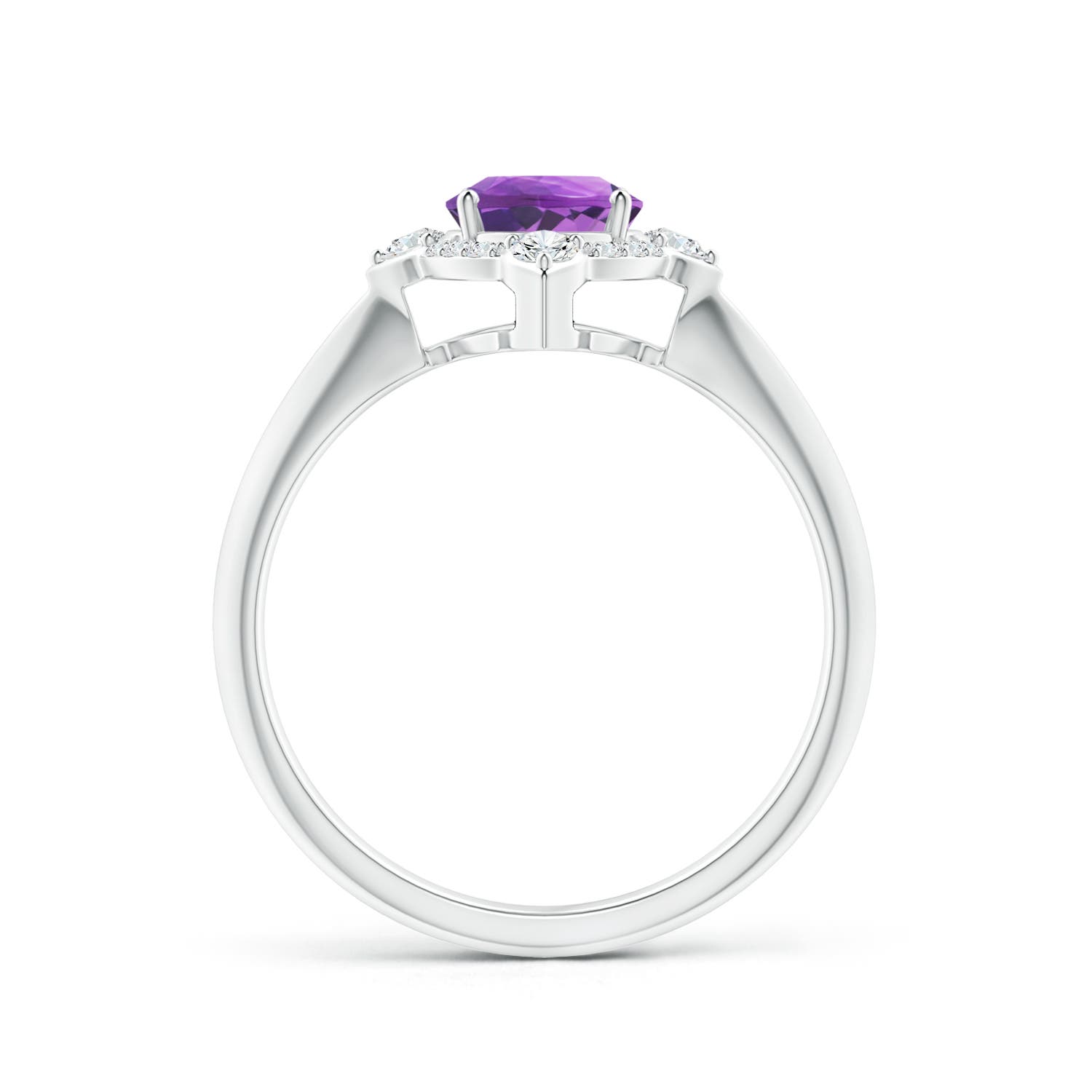 AA - Amethyst / 1.35 CT / 14 KT White Gold