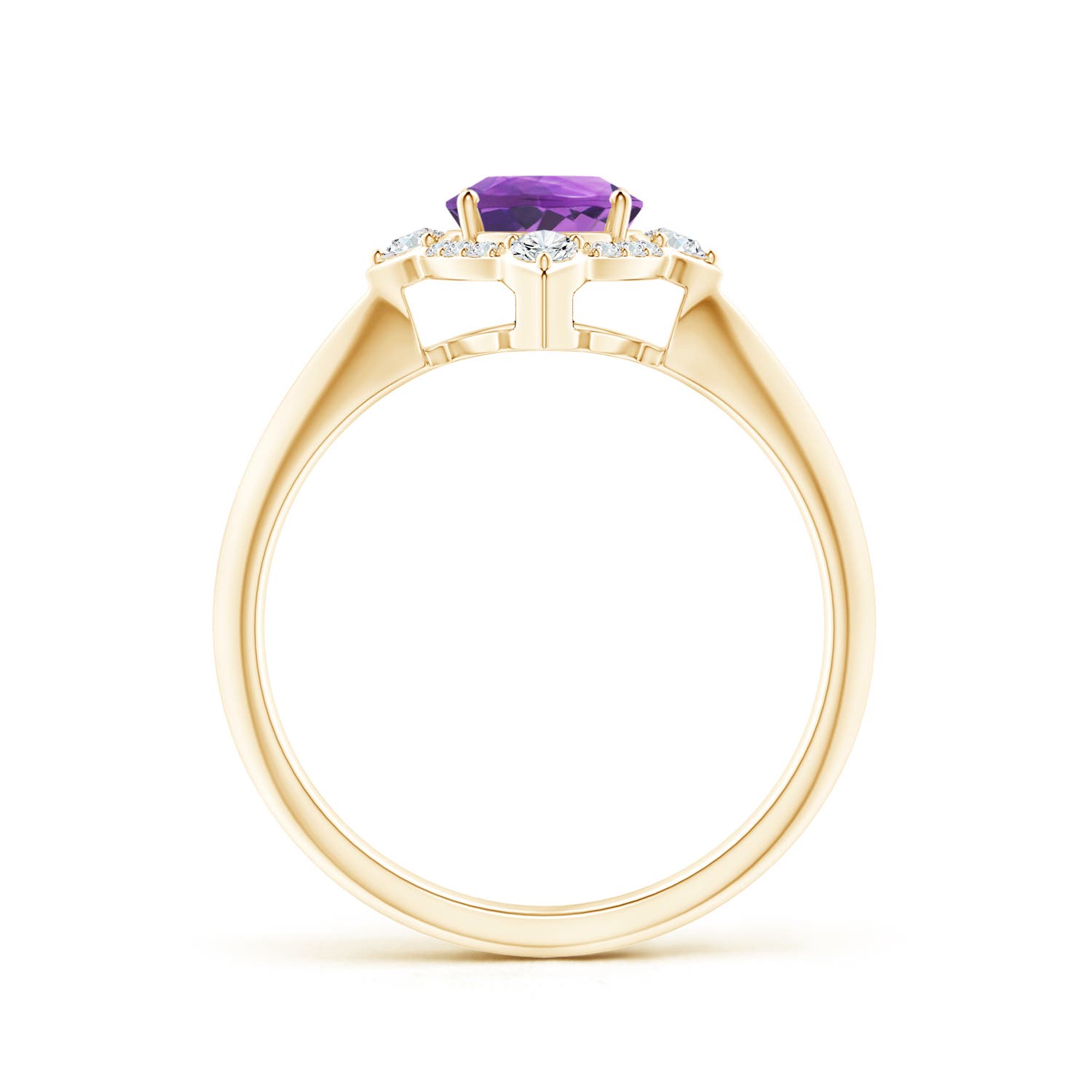 AA - Amethyst / 1.35 CT / 14 KT Yellow Gold