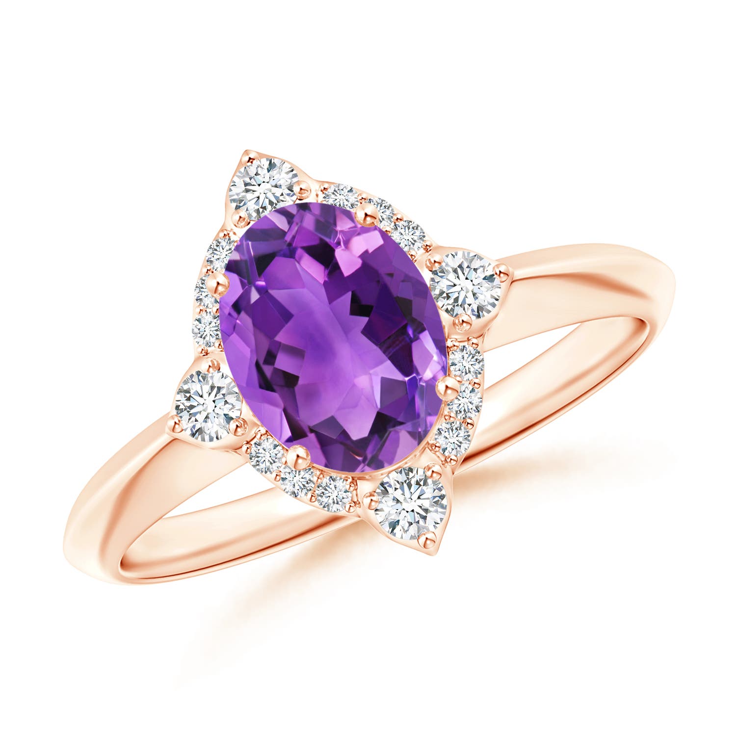 AAA - Amethyst / 1.35 CT / 14 KT Rose Gold