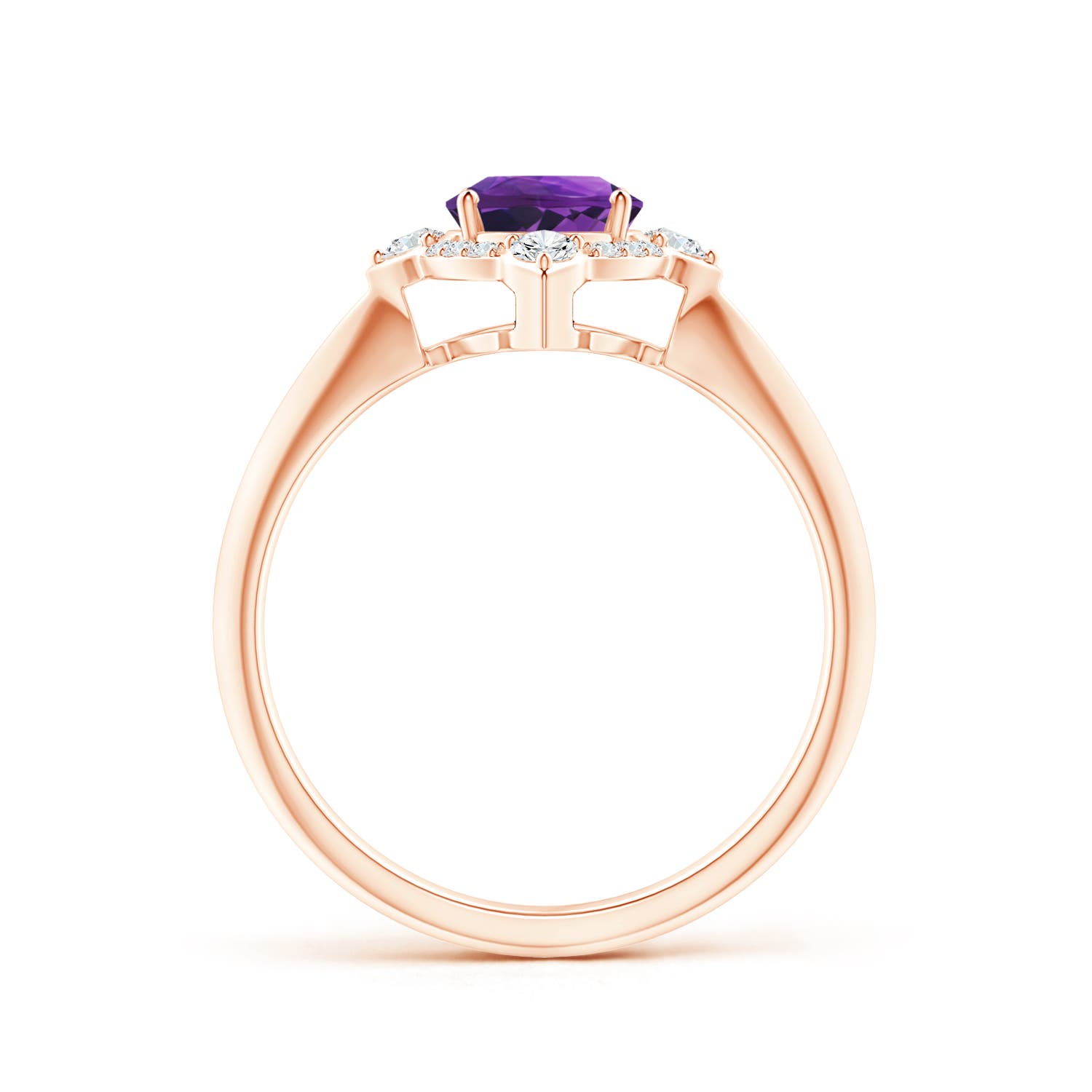 AAAA - Amethyst / 1.35 CT / 14 KT Rose Gold