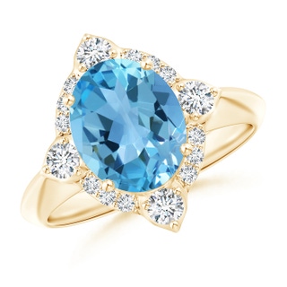 Oval AA Swiss Blue Topaz