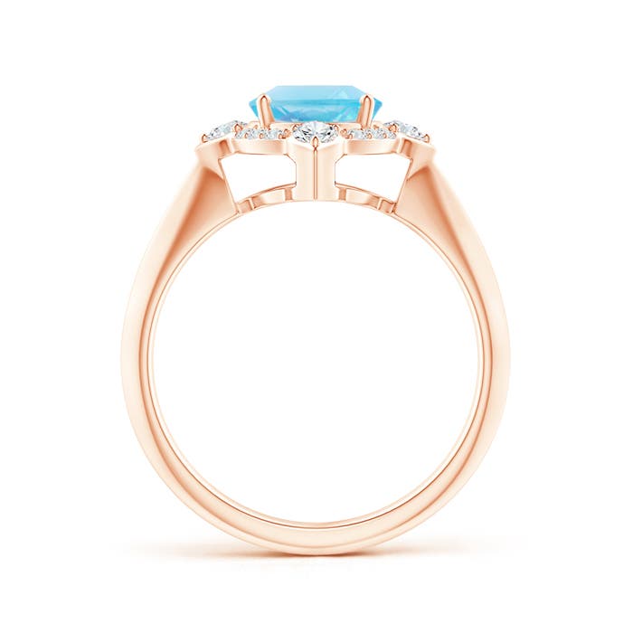 A - Swiss Blue Topaz / 2.51 CT / 14 KT Rose Gold