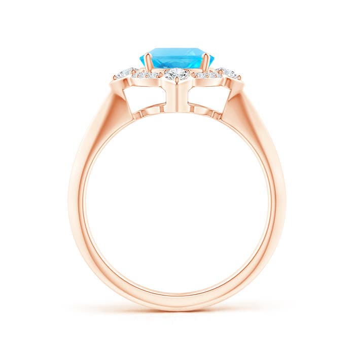 AA - Swiss Blue Topaz / 2.51 CT / 14 KT Rose Gold