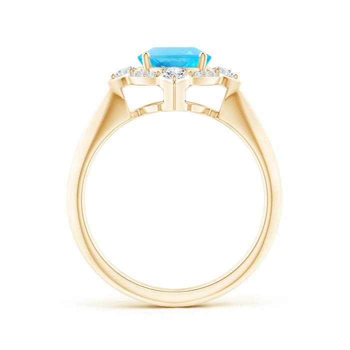 AA - Swiss Blue Topaz / 2.51 CT / 14 KT Yellow Gold