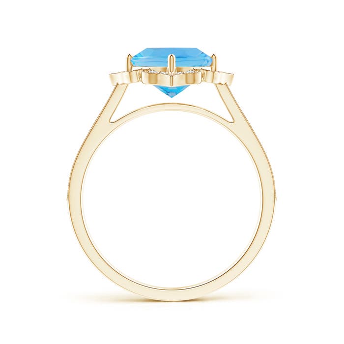 AA - Swiss Blue Topaz / 2.02 CT / 14 KT Yellow Gold