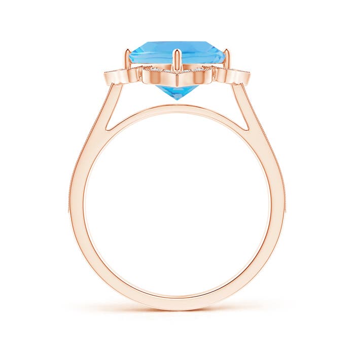 AA - Swiss Blue Topaz / 2.7 CT / 14 KT Rose Gold