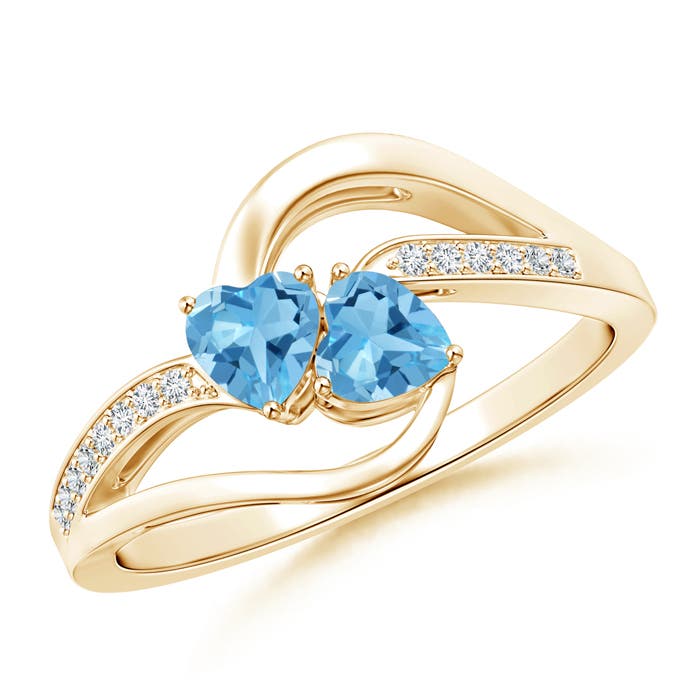 AA - Swiss Blue Topaz / 0.71 CT / 14 KT Yellow Gold