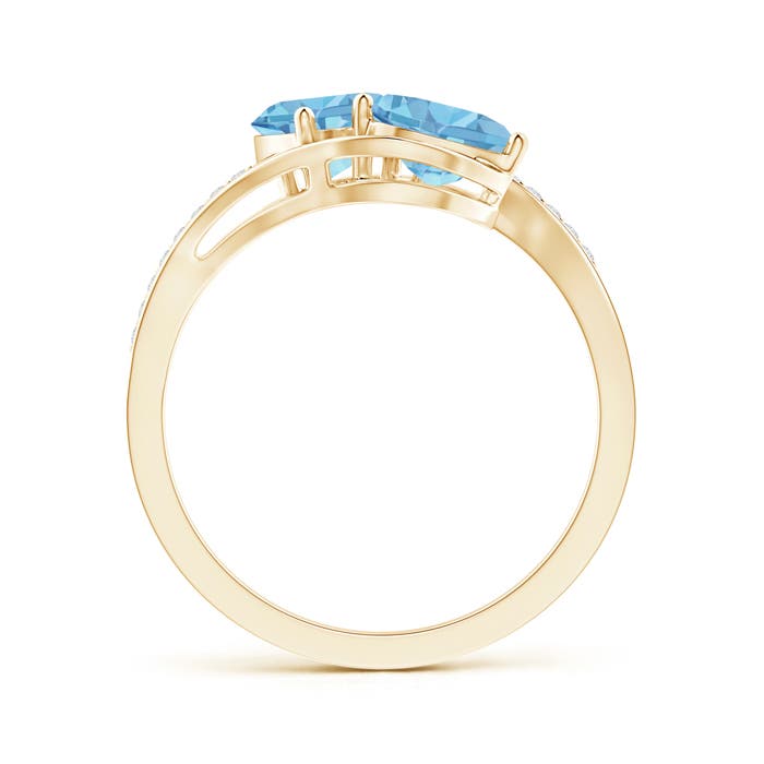 AA - Swiss Blue Topaz / 1.91 CT / 14 KT Yellow Gold