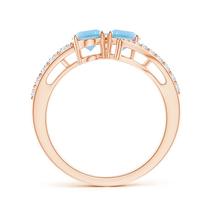 A - Swiss Blue Topaz / 2.15 CT / 14 KT Rose Gold