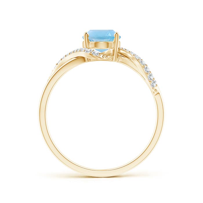 A - Swiss Blue Topaz / 1.64 CT / 14 KT Yellow Gold