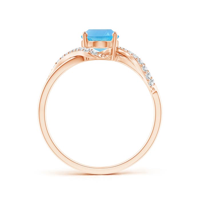 AA - Swiss Blue Topaz / 1.64 CT / 14 KT Rose Gold