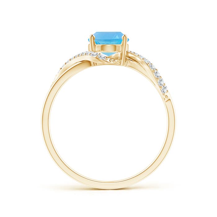 AA - Swiss Blue Topaz / 1.64 CT / 14 KT Yellow Gold