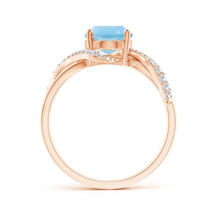 A - Swiss Blue Topaz / 2.51 CT / 14 KT Rose Gold