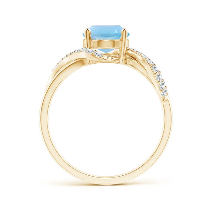 A - Swiss Blue Topaz / 2.51 CT / 14 KT Yellow Gold