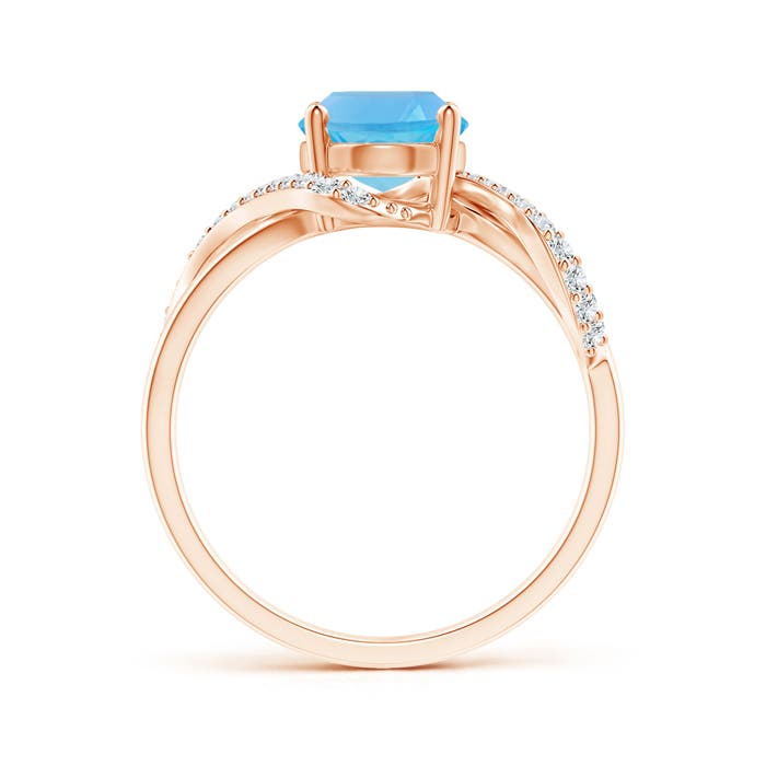 AA - Swiss Blue Topaz / 2.51 CT / 14 KT Rose Gold