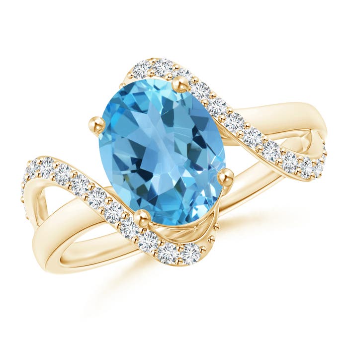 AA - Swiss Blue Topaz / 2.51 CT / 14 KT Yellow Gold