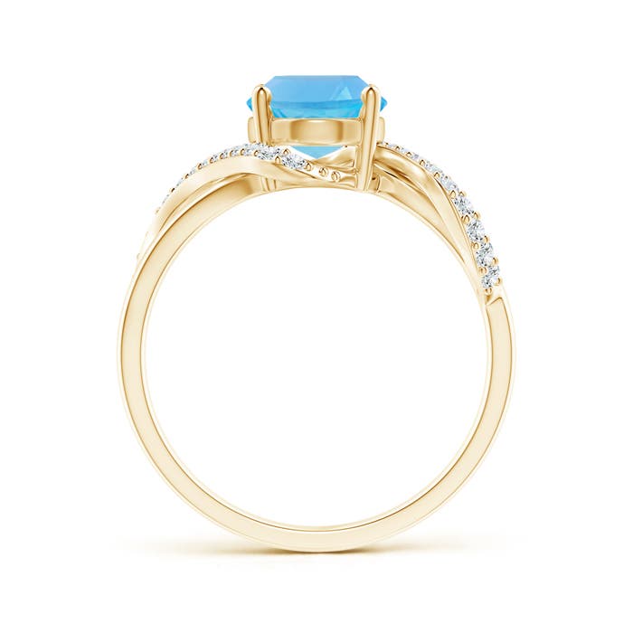 AA - Swiss Blue Topaz / 2.51 CT / 14 KT Yellow Gold