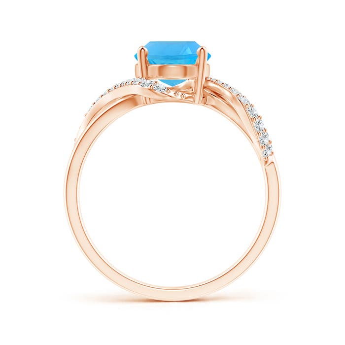 AAA - Swiss Blue Topaz / 2.51 CT / 14 KT Rose Gold