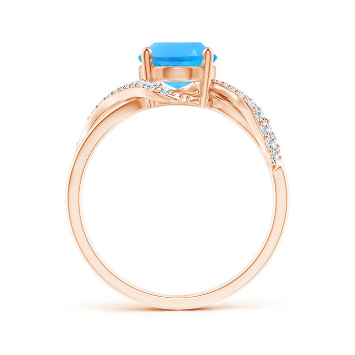 AAAA - Swiss Blue Topaz / 2.51 CT / 14 KT Rose Gold