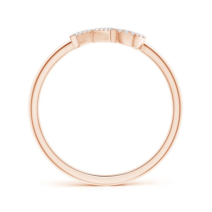 Pave-Set Natural Diamond XO Ring