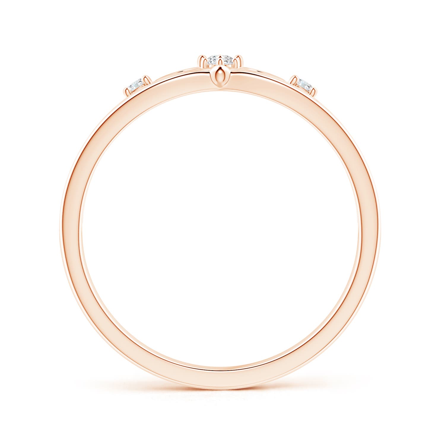 G, VS2 / 0.1 CT / 14 KT Rose Gold