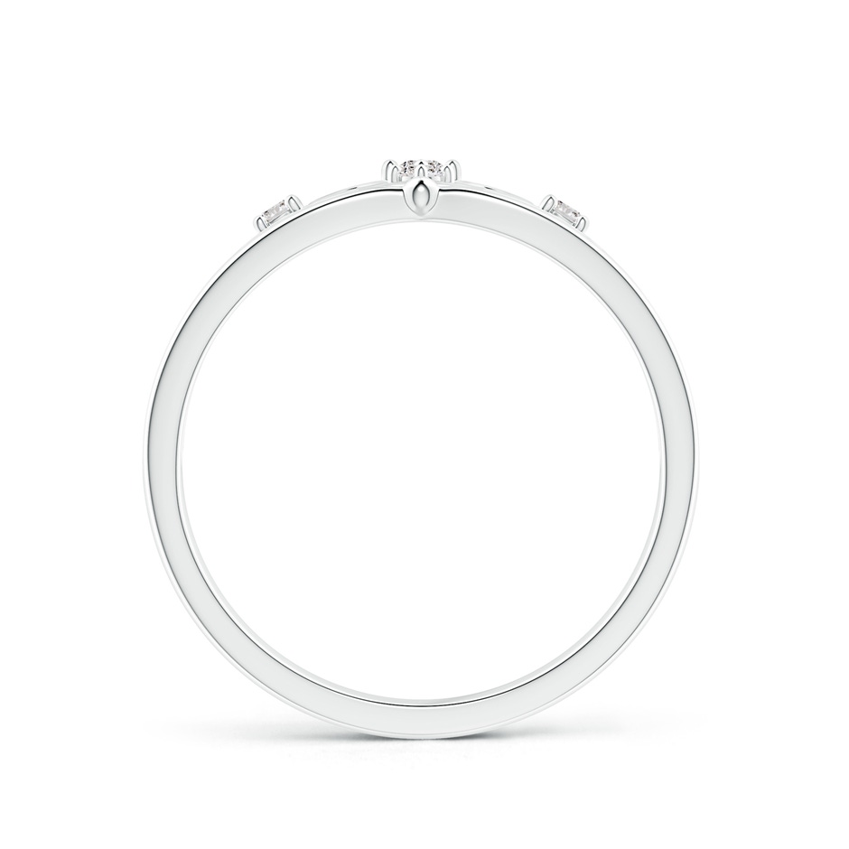 2mm IJI1I2 Scattered Round Diamond Princess Tiara Ring in S999 Silver side 199