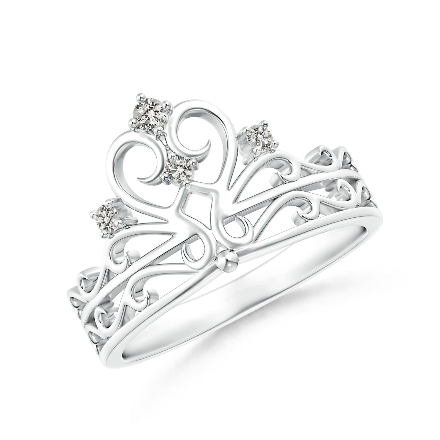 K, I3 / 0.1 CT / 14 KT White Gold