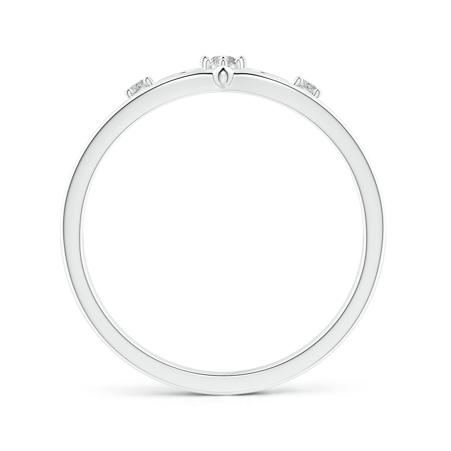 K, I3 / 0.1 CT / 14 KT White Gold