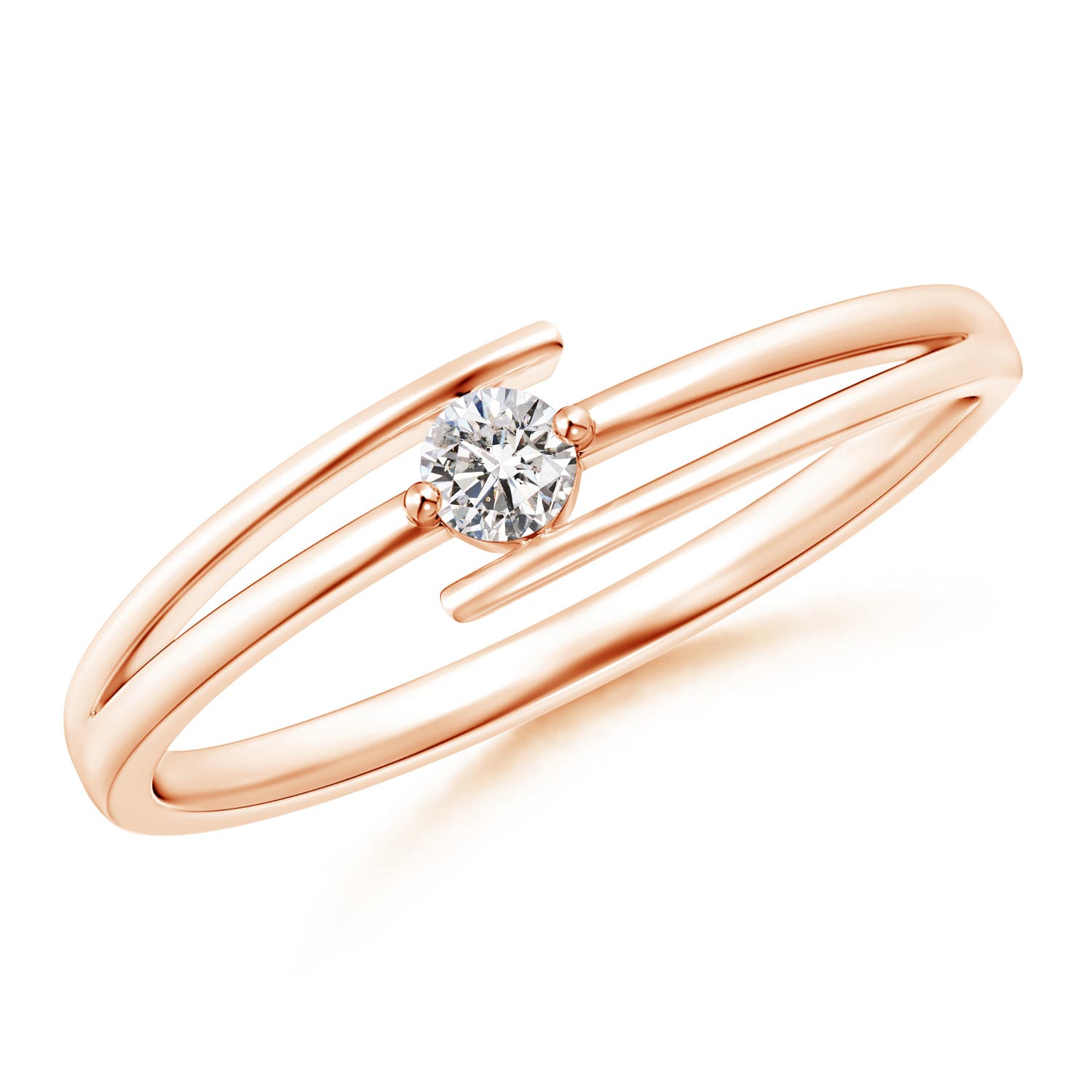 I-J, I1-I2 / 0.09 CT / 14 KT Rose Gold