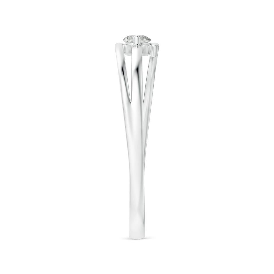 2.8mm KI3 Solitaire Round Diamond Bypass Promise Ring in 10K White Gold side-2