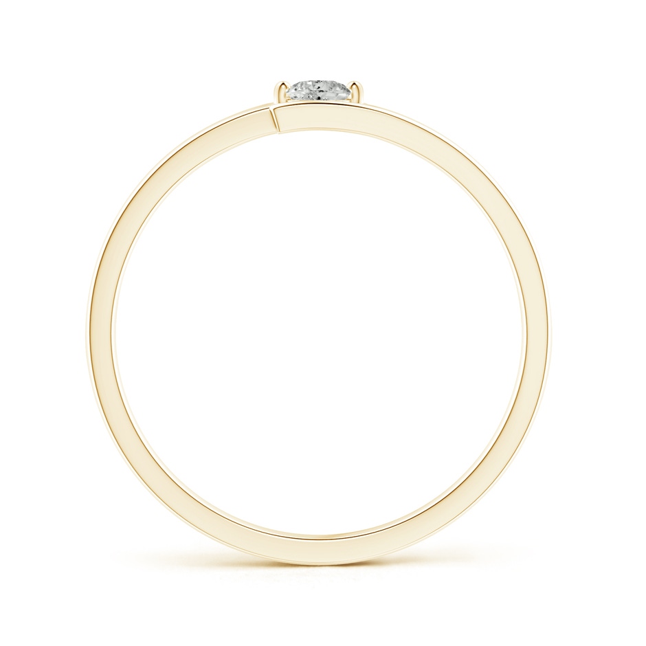 2.8mm KI3 Solitaire Round Diamond Bypass Promise Ring in 9K Yellow Gold side-1