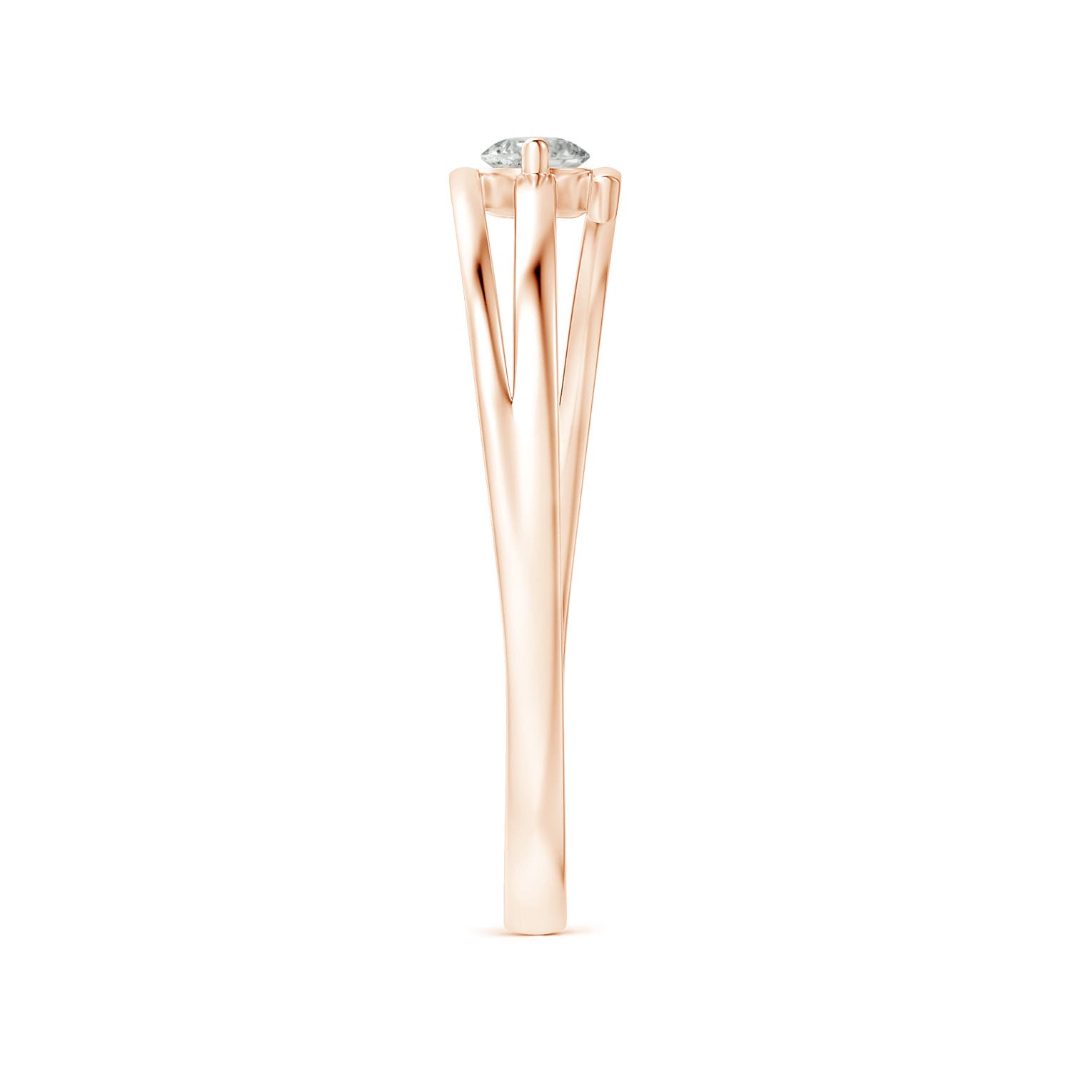 K, I3 / 0.09 CT / 14 KT Rose Gold