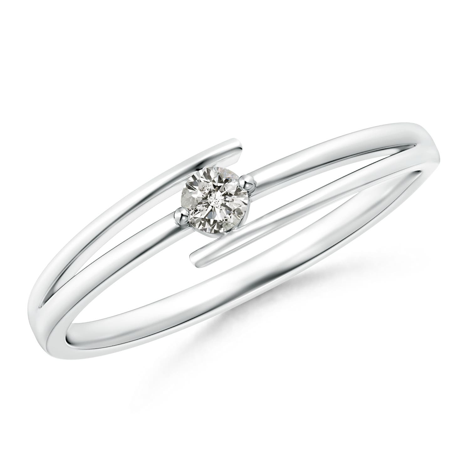 K, I3 / 0.09 CT / 14 KT White Gold