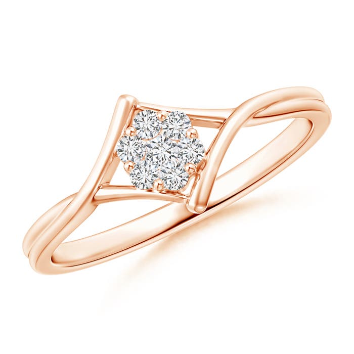 H, SI2 / 0.14 CT / 14 KT Rose Gold