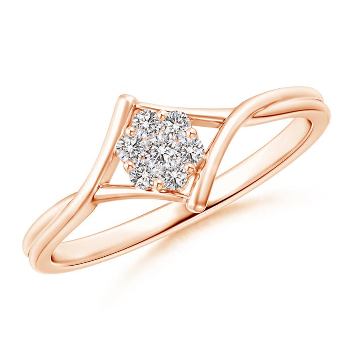 I-J, I1-I2 / 0.14 CT / 14 KT Rose Gold