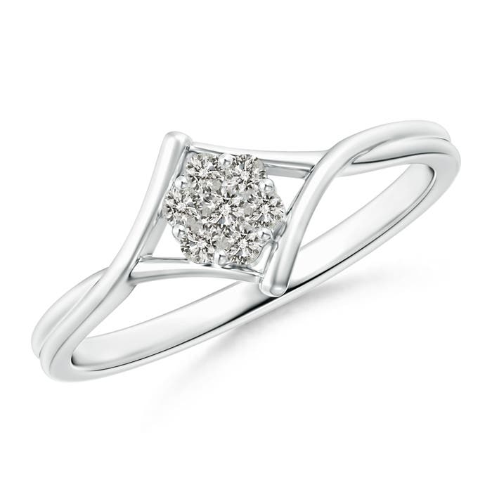 K, I3 / 0.14 CT / 14 KT White Gold