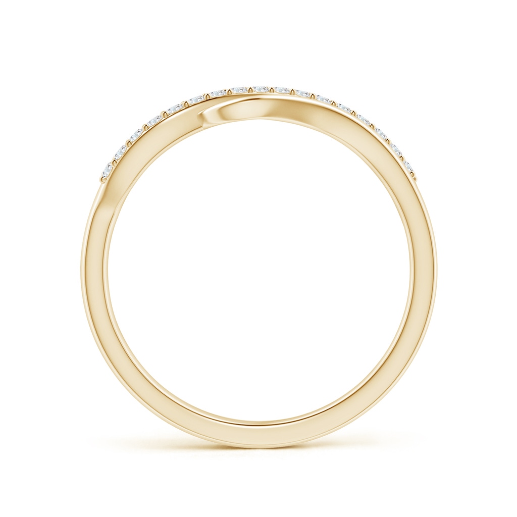 1.3mm GVS2 Diamond Swirl Bypass Ring in Yellow Gold Side 199