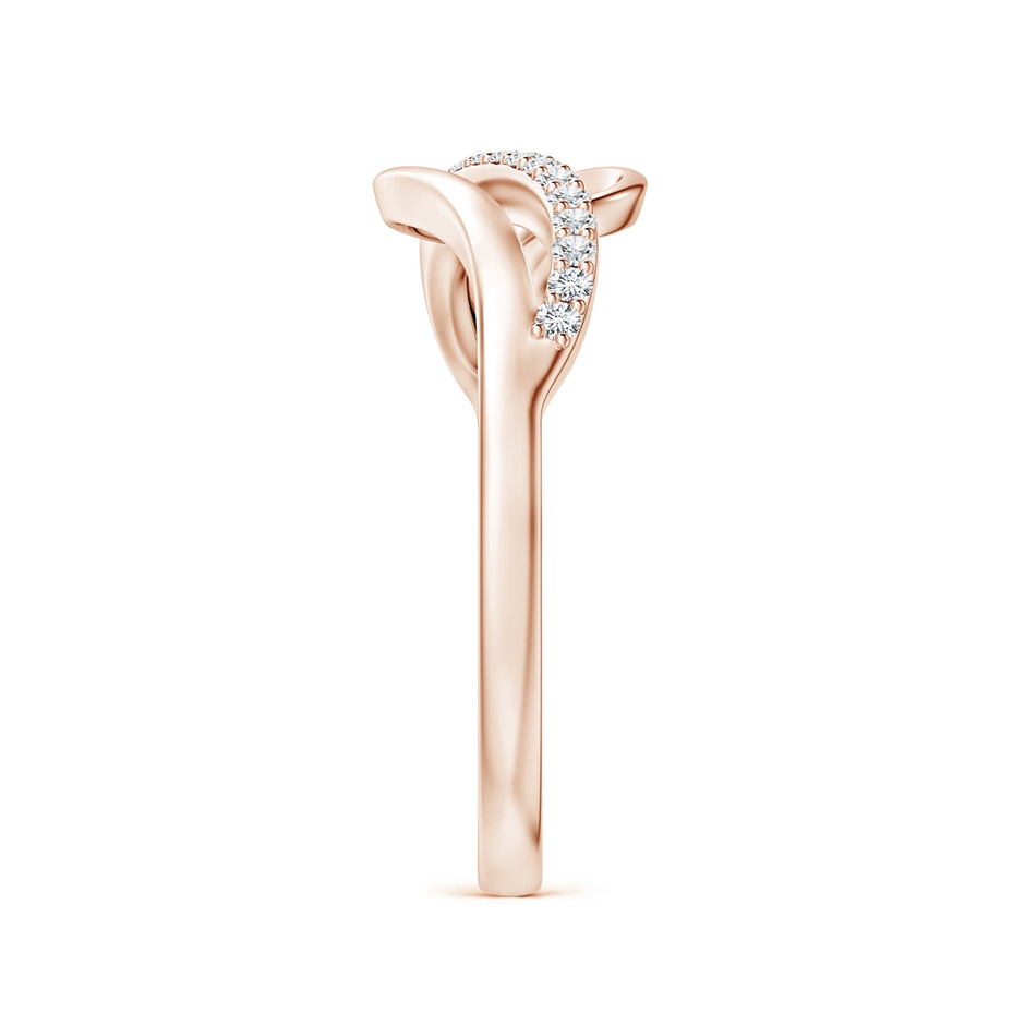 1.65mm GVS2 Diamond Swirl Bypass Ring in 18K Rose Gold side 299