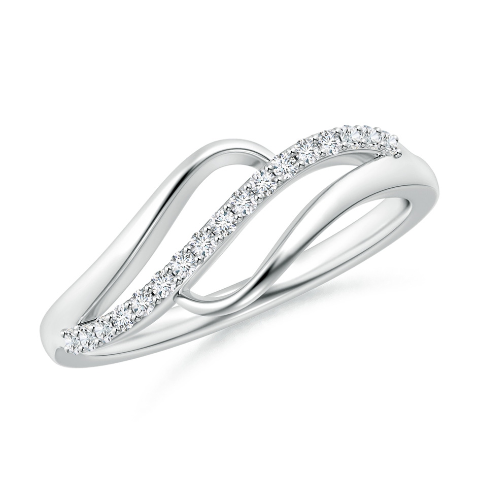 1.65mm GVS2 Diamond Swirl Bypass Ring in S999 Silver 