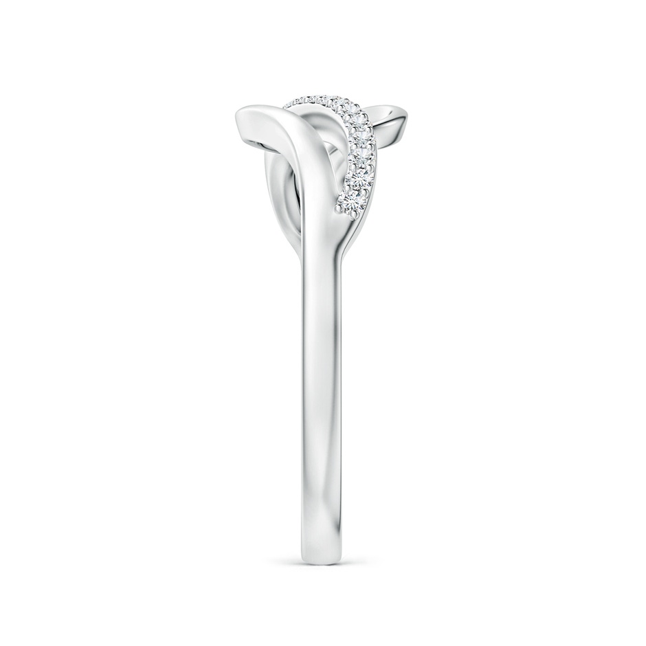 1.65mm GVS2 Diamond Swirl Bypass Ring in S999 Silver side 299