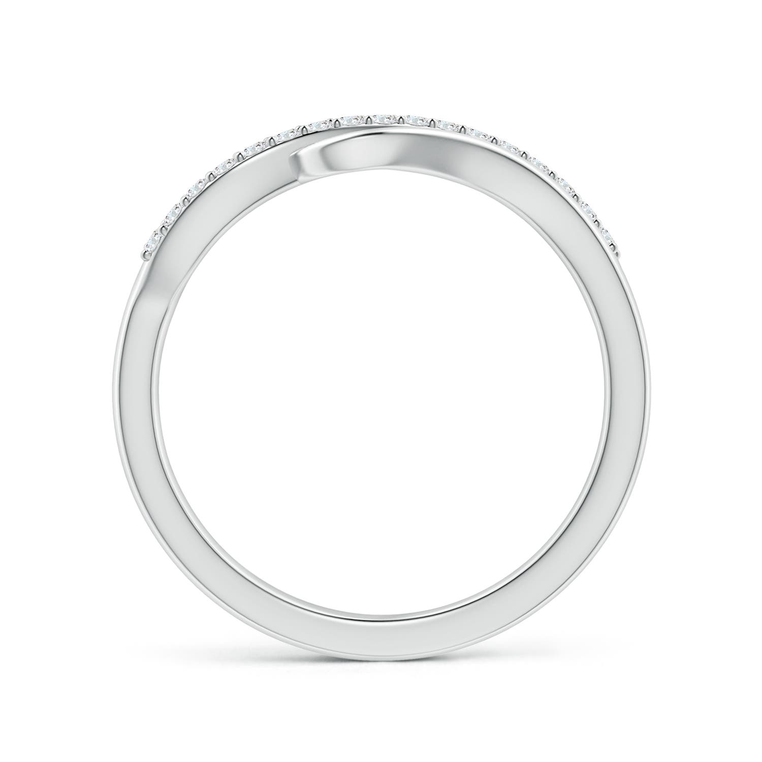 1.65mm GVS2 Diamond Swirl Bypass Ring in White Gold - side 3