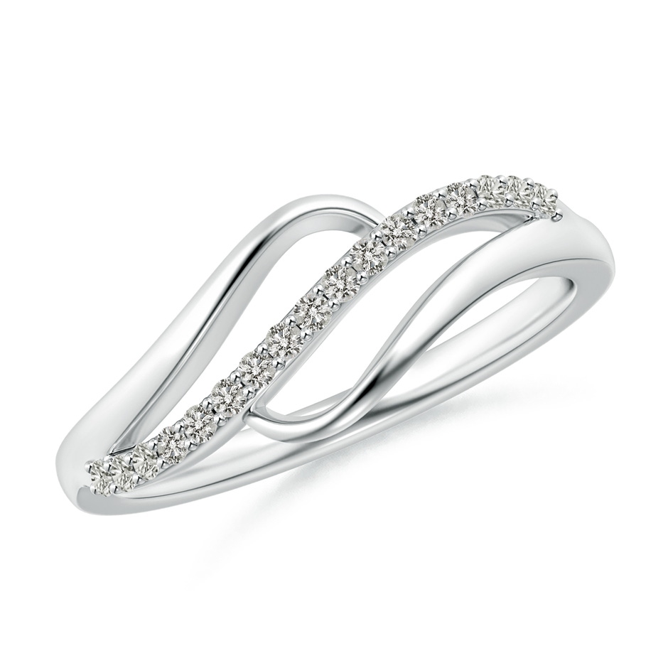 1.65mm KI3 Diamond Swirl Bypass Ring in S999 Silver 