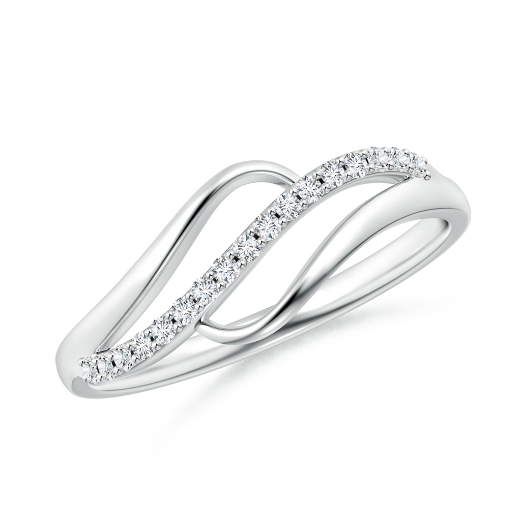 1mm GVS2 Diamond Swirl Bypass Ring in P950 Platinum